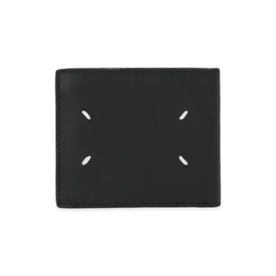 Maison Margiela Grainy Leather Bi-fold Wallet "Black"
