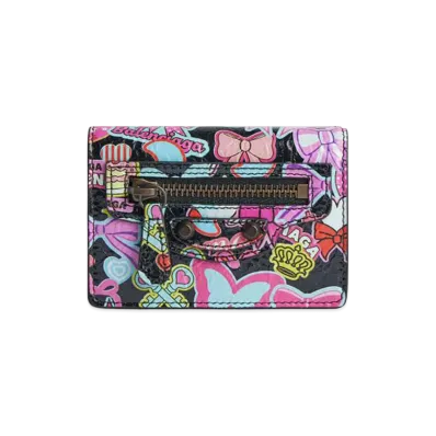 BALENCIAGA Women's Le City Mini Wallet "Black/Multicolor"