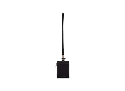 NICENESS Bay Ray - Short Zip Card Case-Short Strap "Black Smooth"
