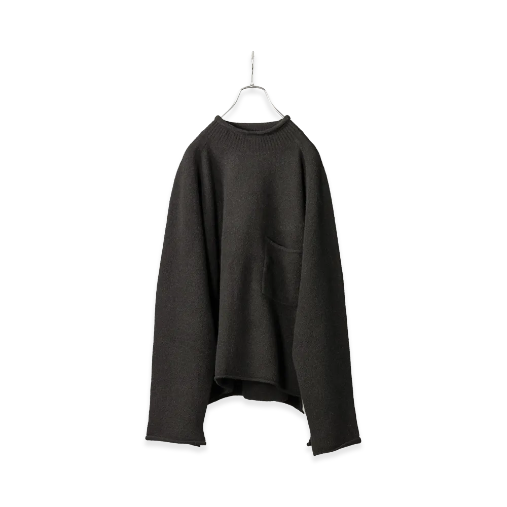 ANCELLM Rollneck Ls Knit "Black"