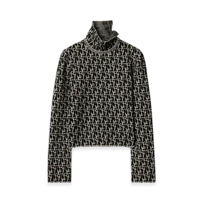 Burberry B Charm Wool Blend Sweater "Black"