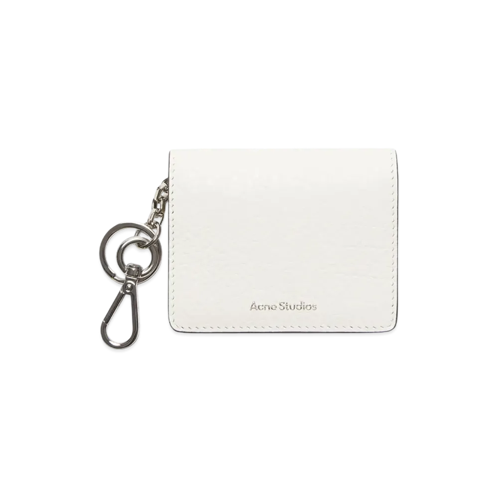 Acne Studios Folded Leather Wallet "White/Black"