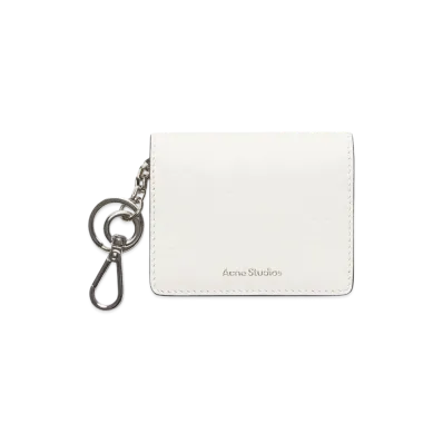 Acne Studios Folded Leather Wallet "White/Black"