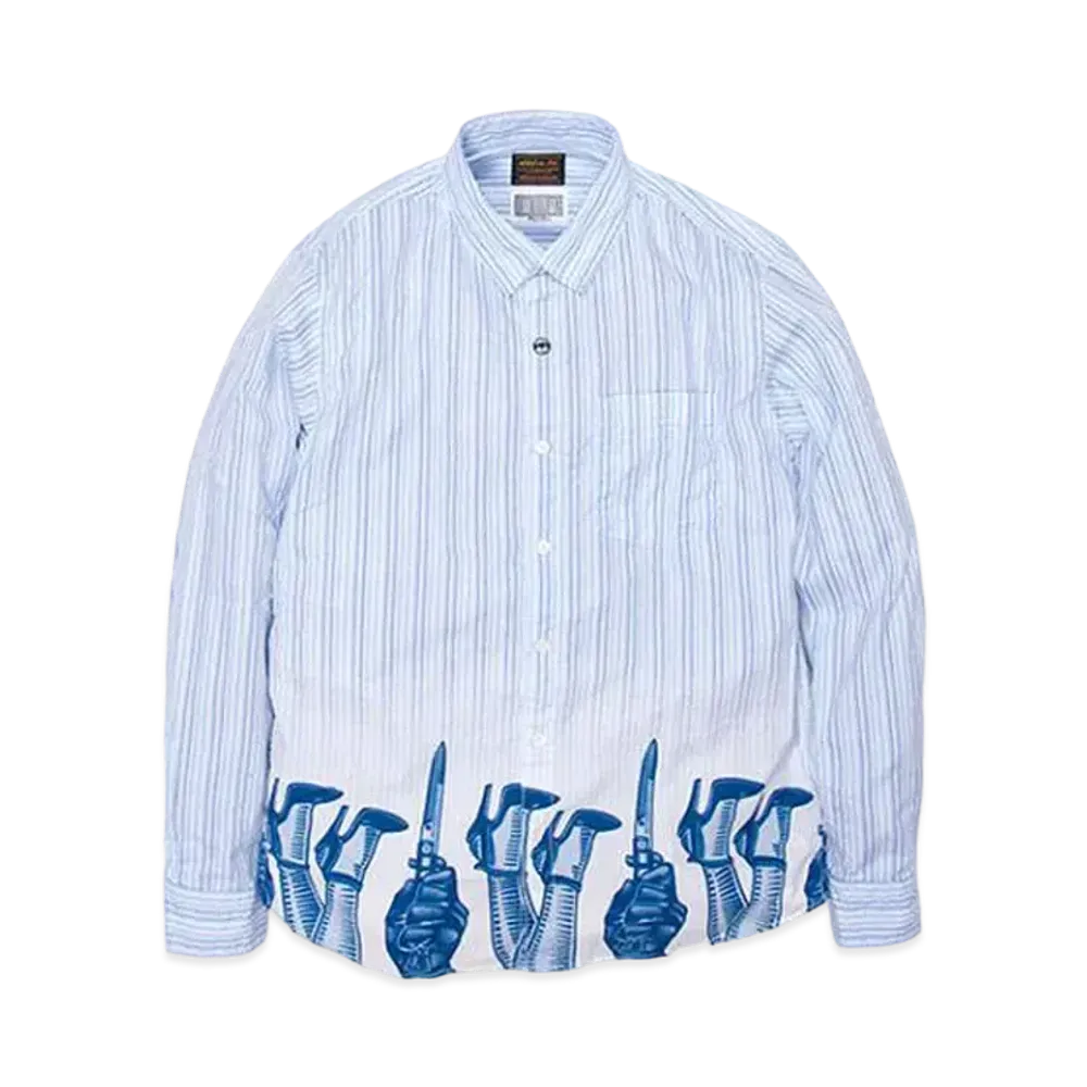 Cav Empt (C.E) NHCE.VE.JACKKNIFE / C-SHIRT.LS "Blue"
