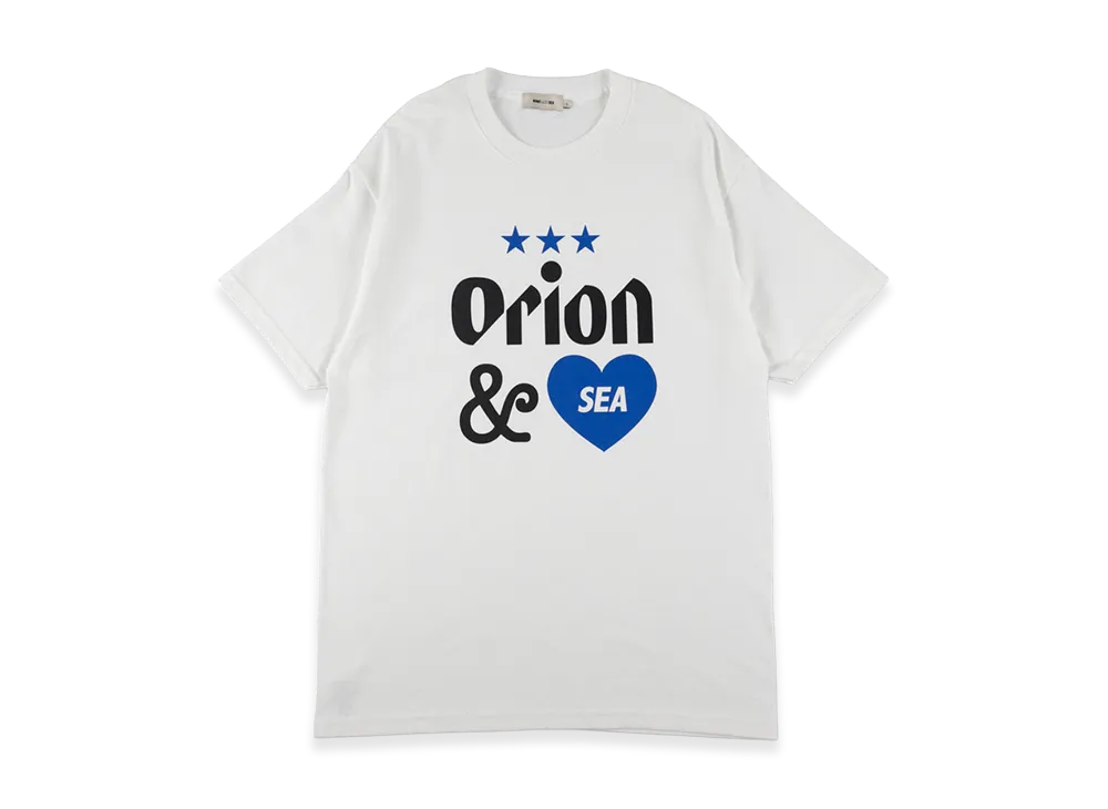 WIND AND SEA x ORION BEER Heart& S/S Tee "White"