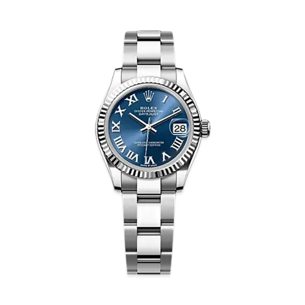 ROLEX Datejust 31mm Oystersteel & White Gold 278274 "Bright Blue"