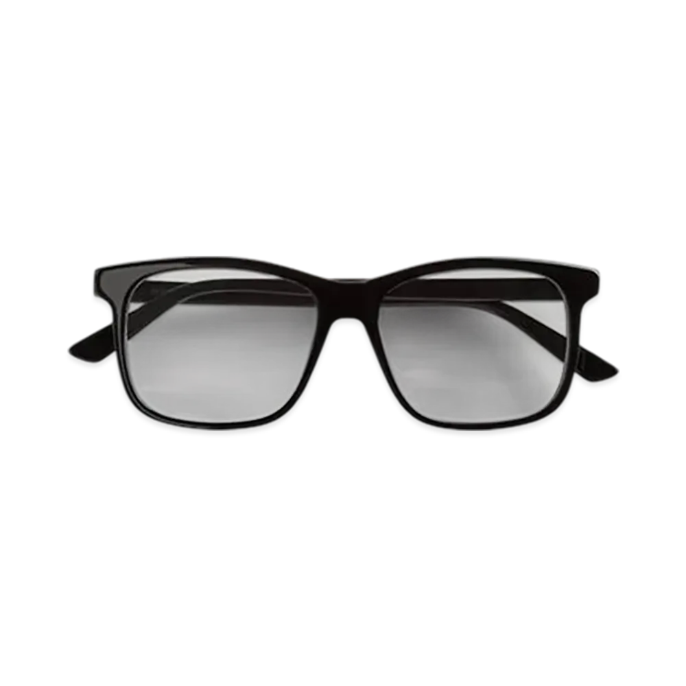 Bottega Veneta Classic Square Eyeglasses "Black/Transparent"