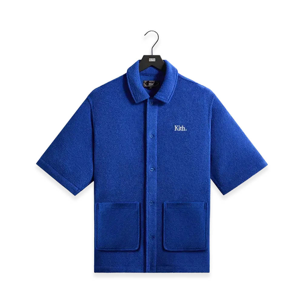 Kith Towel Boucle Boxy Collared Overshirt "Cyclone"