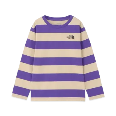 The North Face Kids Long Sleeve Field Border Tee "Peek Purple"