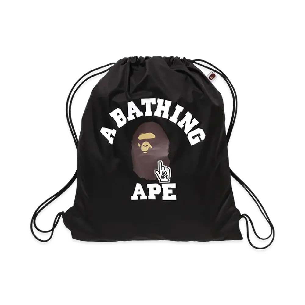 A BATHING APE Go Ape Pointer College Knapsack "Black"