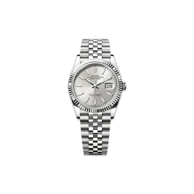 ROLEX Datejust 36 Oystersteel & White Gold "Grey"