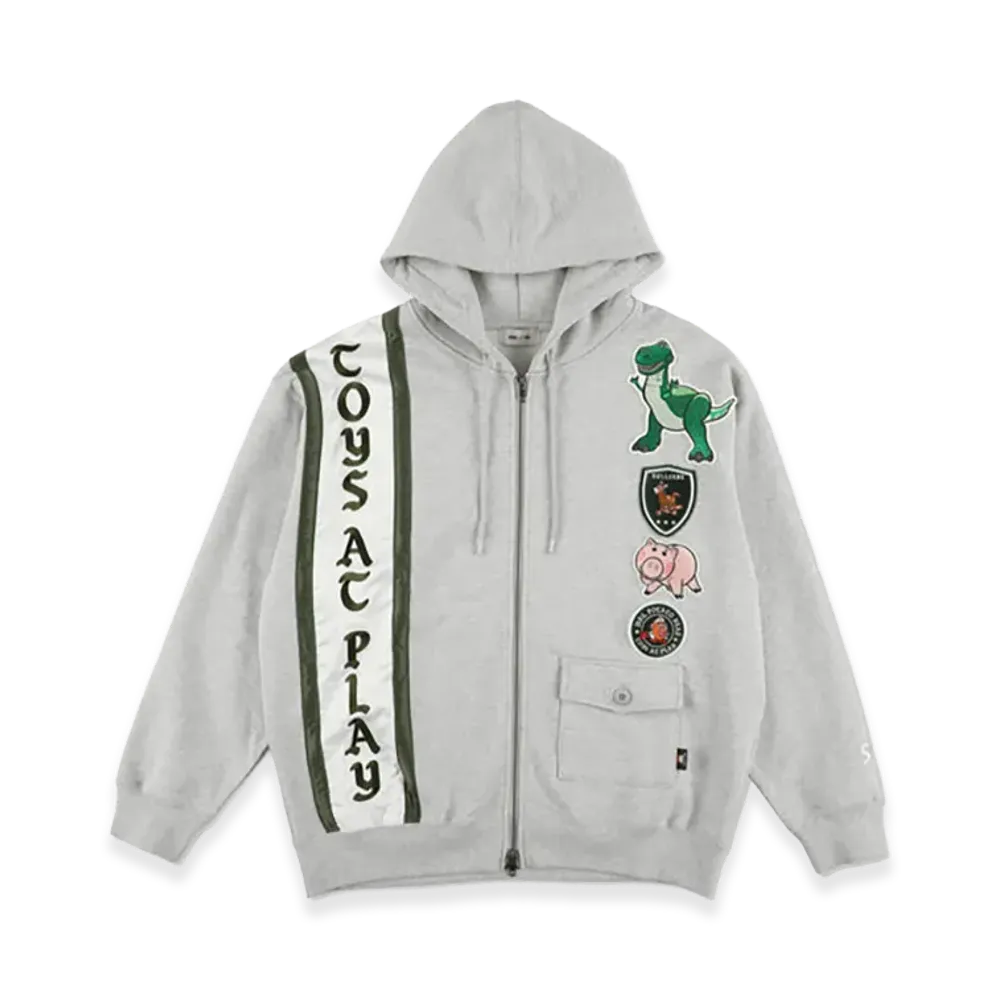 WIND AND SEA x TOY STORY Zip Hoodie "Gray"