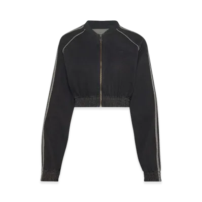 adidas Women's SST Denim Track Top "True Black Denim"