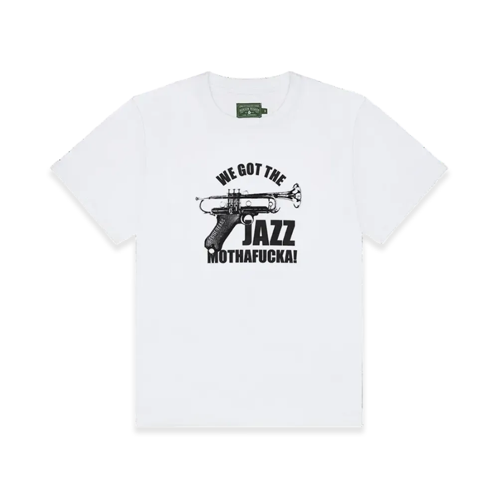 DENIM TEARS St. Albans Jazz Tee "White"