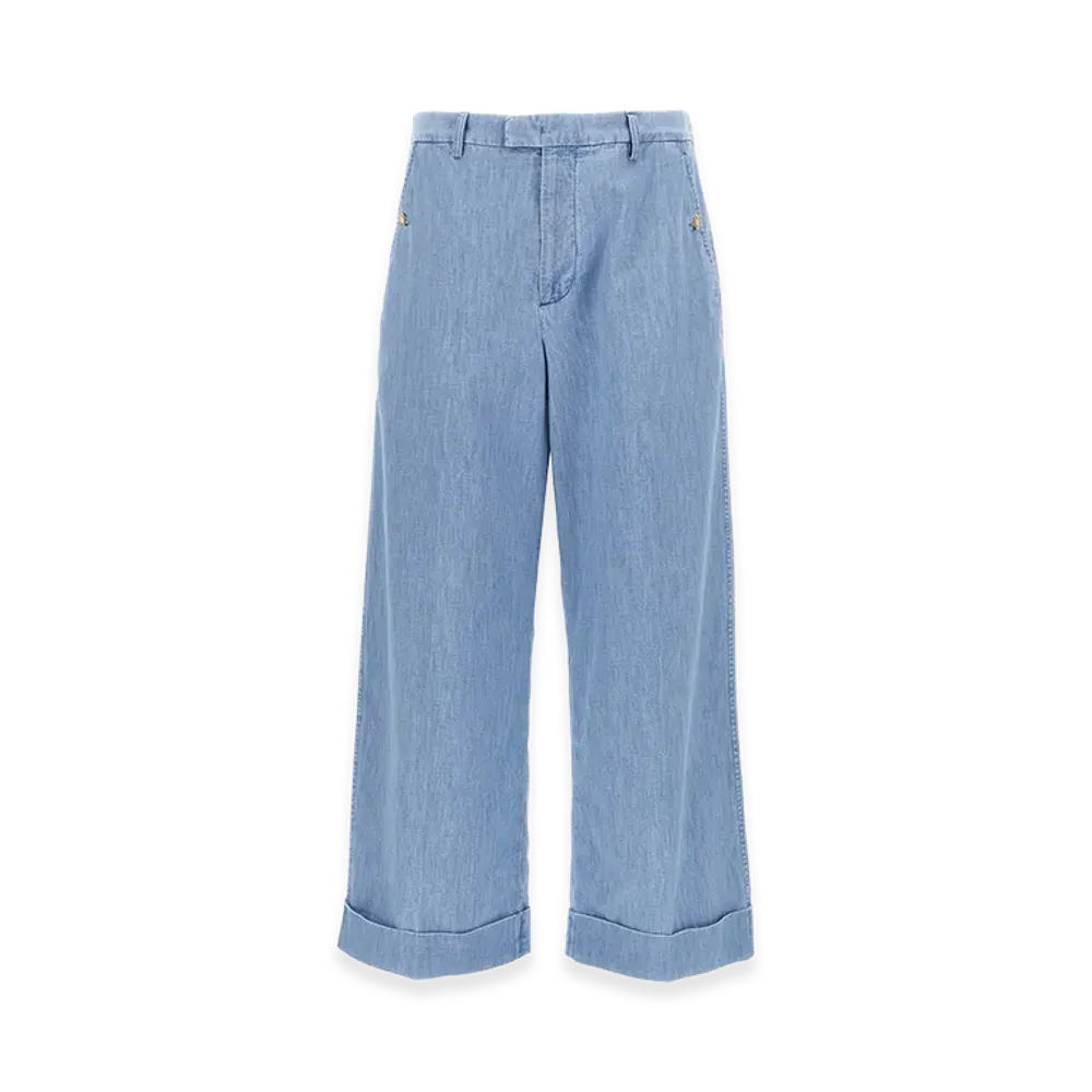 Valentino Garavani Turn-Up Jeans "Blue"