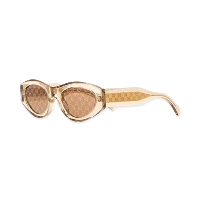 GUCCI Women's Acetate Sunglasses "White"