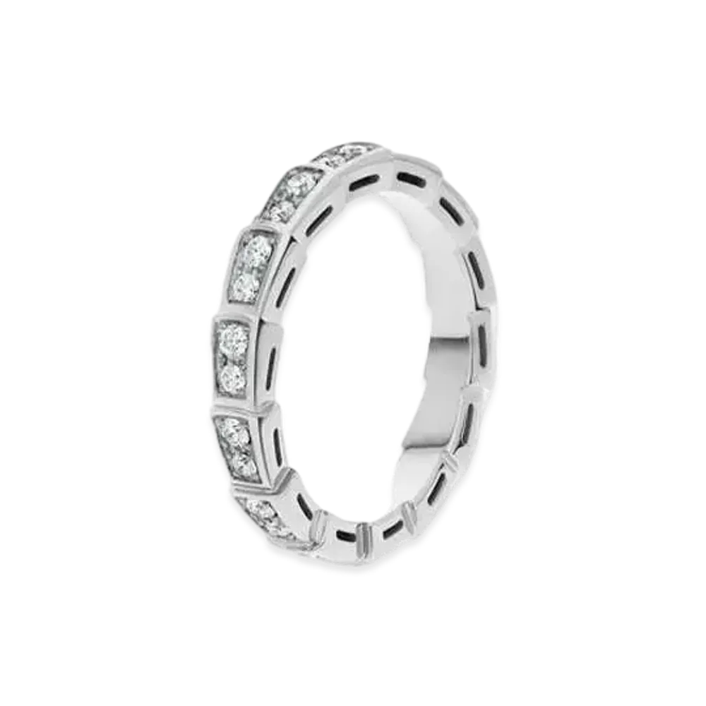 BVLGARI Serpenti Viper Ring Diamond "White Gold"