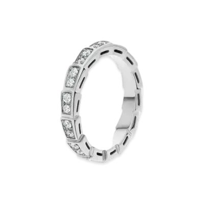 BVLGARI Serpenti Viper Ring Diamond "White Gold"