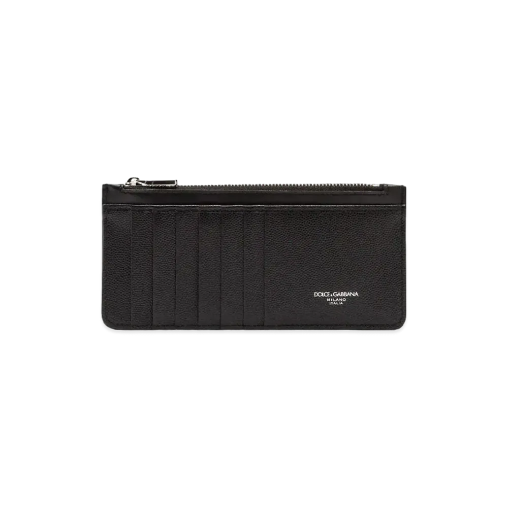 Dolce&Gabbana Long Credit Card Holder Calfskin "Black"