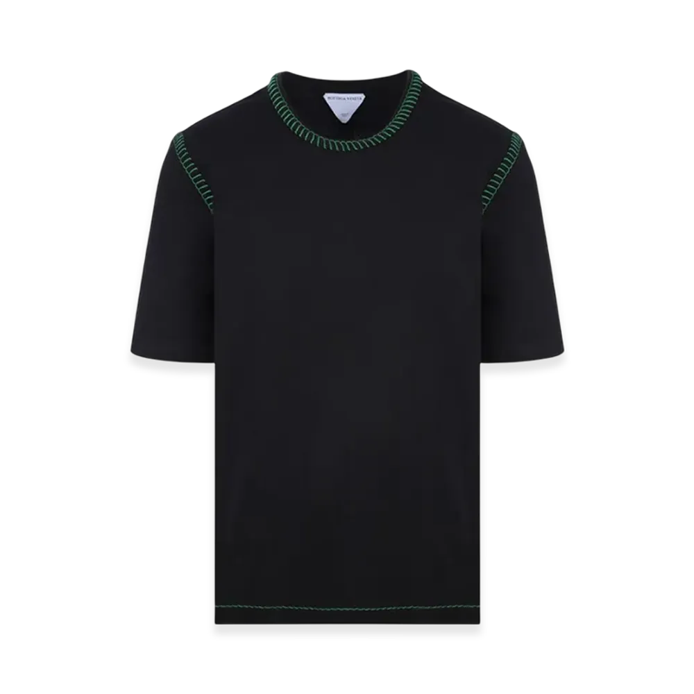 Bottega Veneta Overlock Stitch T-Shirt "Black"