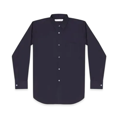 COMME des GARCONS SHIRT Cotton Poplin Plain "Navy"