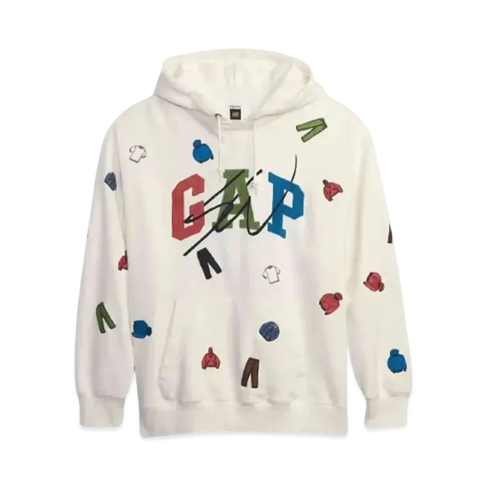 GAP X Sean Wotherspoon Logo Hoodie "Antique White"