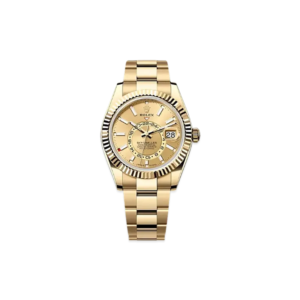 ROLEX Sky-Dweller 42mm Yellow Gold 336938 "Champagne-colour"