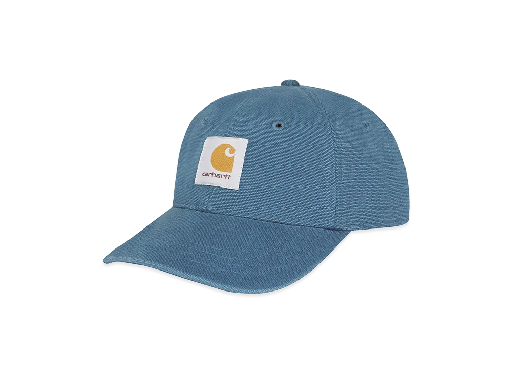 Carhartt WIP Canvas 6-Panel Cap "Blue River/White(Stone Washed)"