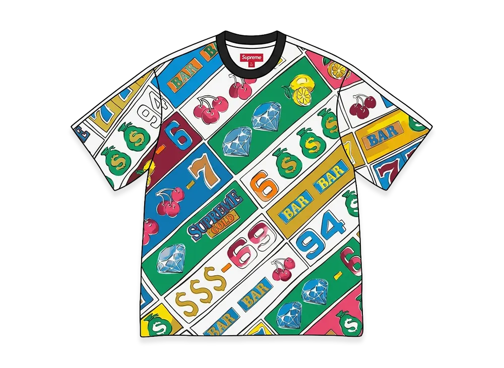 Supreme Slot Machine S/S Top "White"