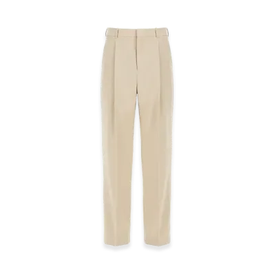 Saint Laurent Light Wool Pants "Beige"