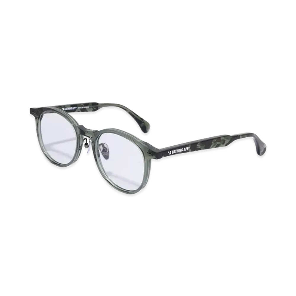 A BATHING APE Optical Frame #13 "Olivedrab/Silver"