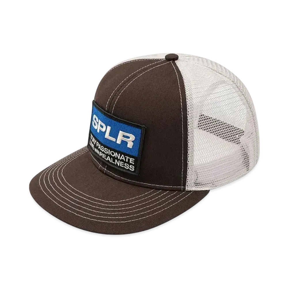 SPLR Label Logo Mesh Cap "Brown"