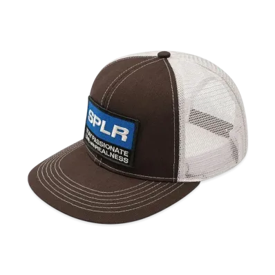 SPLR Label Logo Mesh Cap "Brown"