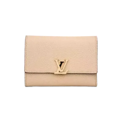 Louis Vuitton Capucines Compact Wallet Taurillon Leather "Galet"