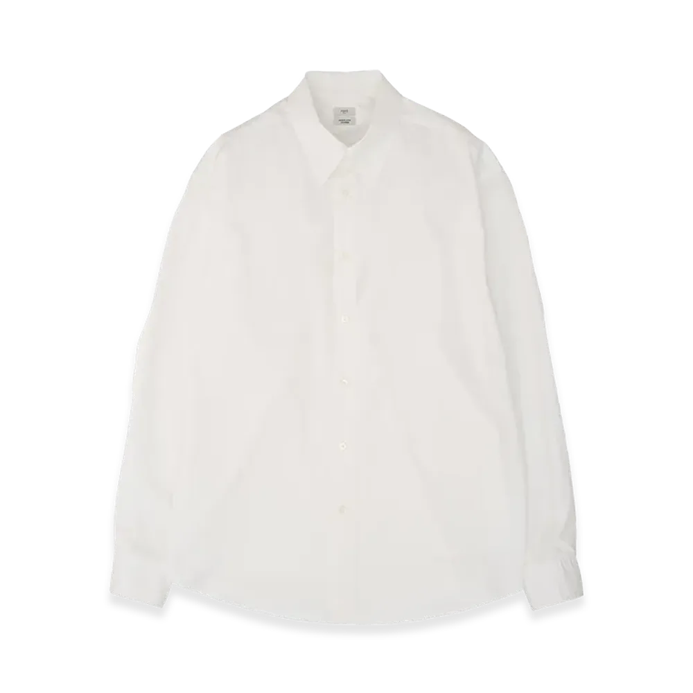 YOKE Suvin Gold Cotton Poplin Loose Fit Shirt "White"