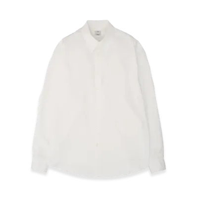YOKE Suvin Gold Cotton Poplin Loose Fit Shirt "White"
