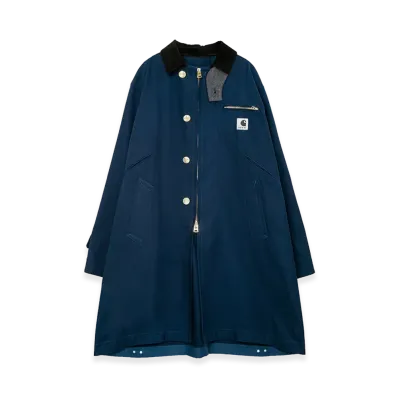 sacai x Carhartt WIP Duck Coat "Blue"