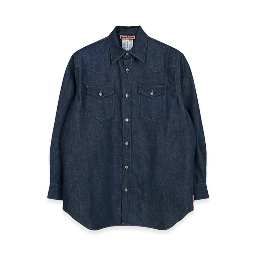 Acne Studios Denim Button-Up Shirt "Blue"