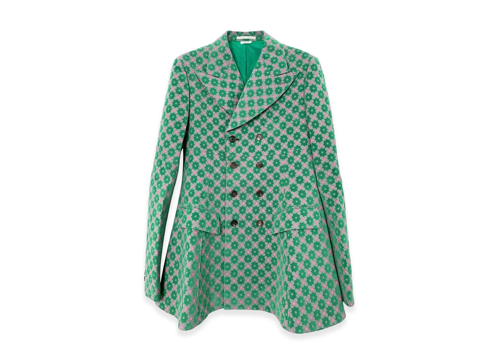COMME des GARCONS HOMME PLUS Geometric Pattern Jacket "Green"