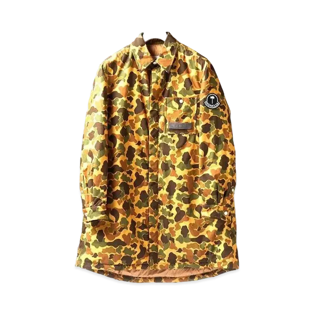 MONCLER GENIUS 8 MONCLER PALM ANGELS TALLAC CAMO LONG COAT "Camo"