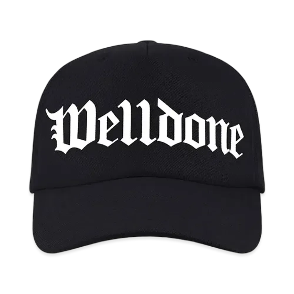 WE11DONE Gothic Logo Baseball Cap "Black"
