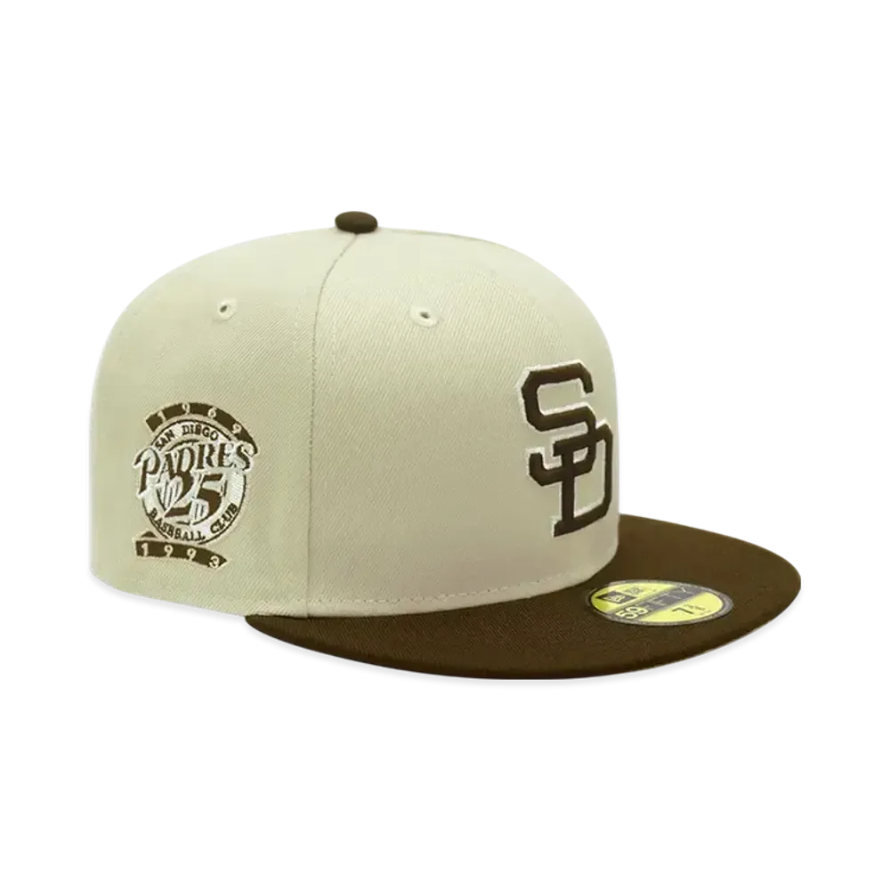 NEW ERA x THE CAP 'JAVA MILL' 59Fifty San Diego Padres "Stone/Burntwood"