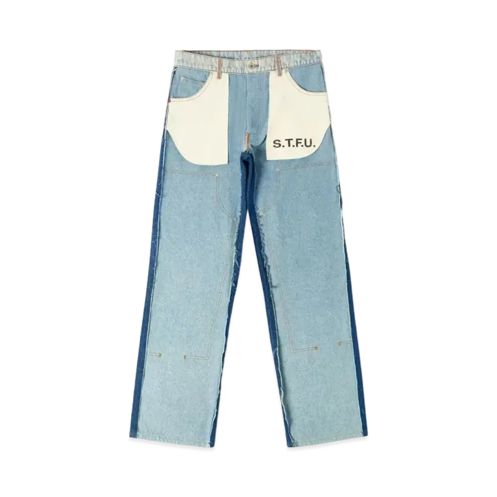 HERON PRESTON Washed Insideout Carpenter "Indigo/Black"