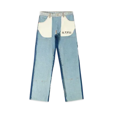 HERON PRESTON Washed Insideout Carpenter "Indigo/Black"