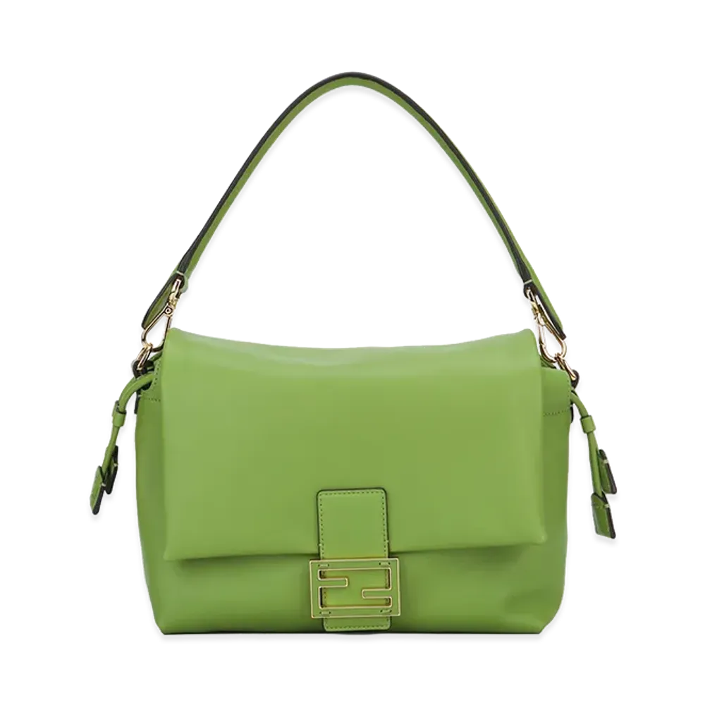 FENDI Women's Mamma Bag M Nappa Blossom "Green"