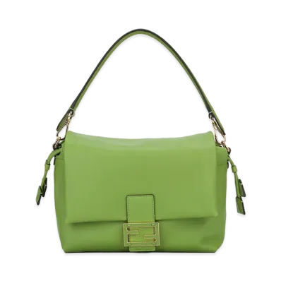FENDI Women's Mamma Bag M Nappa Blossom "Green"