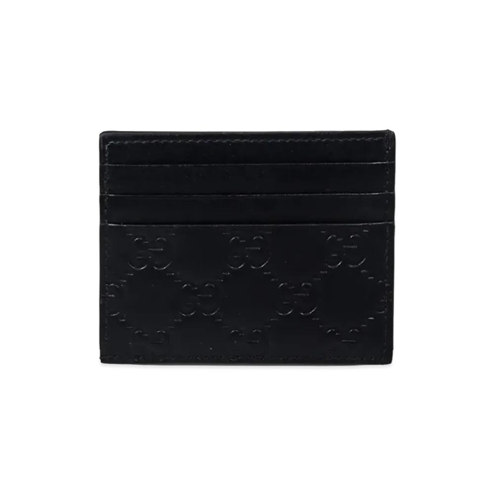 GUCCI 'GG Emblem' Card Holder "Black"
