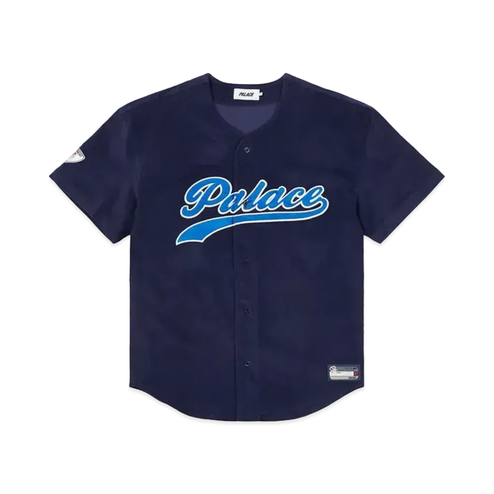 PALACE Cord Baseball Jersey "Navy"