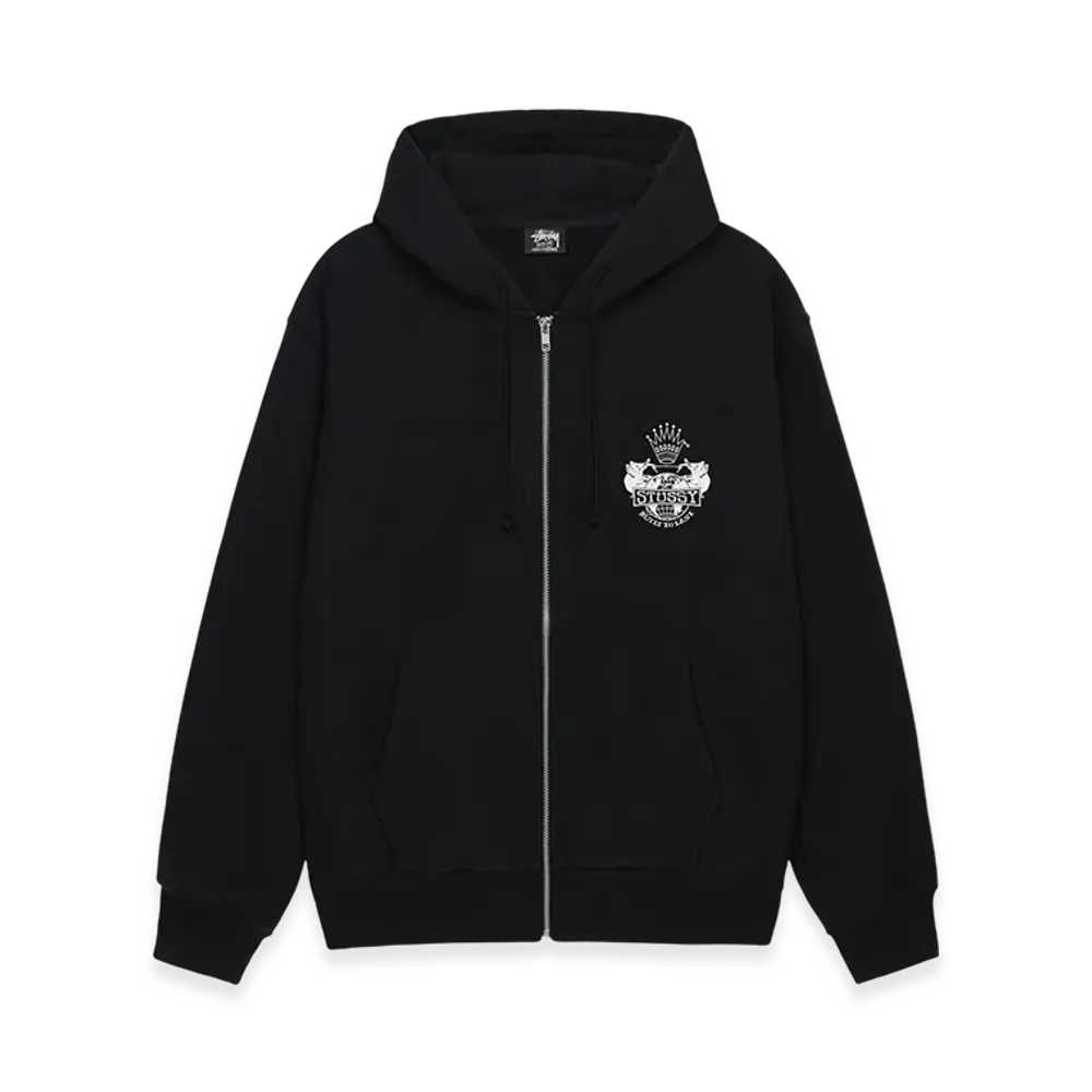 Stussy Built To Last Zip Hoodie "Black"