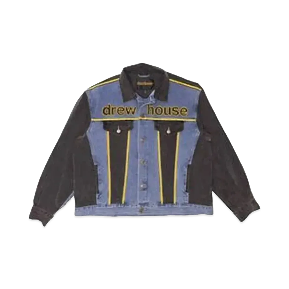 drew house Oversized Mascot Trucker Jacket "Indigo"
